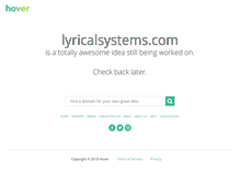 Tablet Screenshot of lyricalsystems.com